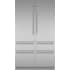 Thermador Freedom® Collection T48BT120NS - 48 Inch Built-In 6-Door French Door Smart Refrigerator with 21.7 cu. ft. Total Capacity in Front View