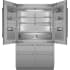 Thermador Freedom® Collection T48BT120NS - 48 Inch Built-In 6-Door French Door Smart Refrigerator with 21.7 cu. ft. Total Capacity in Front View