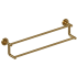 Rohl ST6BG - Star Double 24" Towel Bar in Brushed Gold