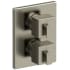 Rohl Kubik TUS46BN - Kubik Dual Lever Handle Thermostatic &amp; Pressure Balance Trim with 6 Functions (Shared) in Brushed Nickel