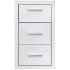 Summerset TDC17 - 17 Inch Stainless Steel Flush Mount Double Access Drawer With Paper Towel Holder