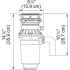 Franke WDJ75 - Food Waste Disposer Dimension