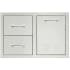 Summerset DC233LP - 33 Inch Stainless Steel Double Drawer &amp; Roll-Out Propane Tank Storage Combo