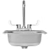 Summerset SNK15D - 15 Inch Stainless Steel Drop-In Kitchen Sink with Hot and Cold Faucet