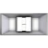 Vent-A-Hood TH466PSLEWH - 66 Inch Island Hood Liner Insert - Bottom View