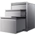 Memphis Grills VGC21DB3 - 21 Inch Triple Access Stainless Steel Drawer Stack with Soft Close