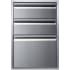 Memphis Grills VGC21DB3 - 21 Inch Triple Access Stainless Steel Drawer Stack with Soft Close
