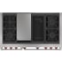 Wolf M Series DF48450CGSP - 48 Inch Dual Fuel Range - 4 Burners, Infrared Charbroiler and Infrared Griddle