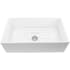 Nantucket Sinks TPS33W - 33 Inch White Fireclay Farmhouse Kitchen Sink