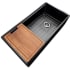 Nantucket Sinks Cape Collection TPS36MB - 36 Inch Reversible Workstation Farmhouse Fireclay Sink