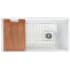 Nantucket Sinks Cape Collection TPS36W - 36 Inch Reversible Workstation Farmhouse Fireclay Sink