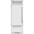 True Residential TR30RBFLSSA - 30 Inch Bottom Freezer Refrigerator Column in Front View