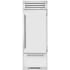 True Residential TR30RBFRSSA - 30 Inch Bottom Freezer Refrigerator Column in Front View
