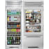 True Residential TRBMREFBEVGS361 - True Residential Side-by-Side Bottom Mount Refrigerator Column Set