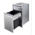 Memphis Grills VGC15BWB1 - 15 Inch Single Access Stainless Steel Drawer with Trash Bin
