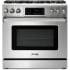 Thor Kitchen TRG3601 - 36 Inch Freestanding Professional Gas Range with 6 Sealed Burners in Front View