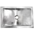 Nantucket Sinks TRSOF - Hand Hammered Stainless Steel Rectangle with Undermount Bathroom Sink