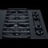Summit TTL033S - 24 Inch Gas Cooktop with 4 Sealed Sabaf® Burners Angled View