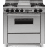 FiveStar TTN3267BW - 36 Inch Freestanding Dual Fuel Range with 4 Open Burners