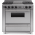 FiveStar TPN3327BW - 36 Inch Freestanding Gas Range with 4 Sealed Burners