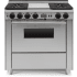 FiveStar TPN3397BW - 36 Inch Freestanding Dual Fuel Range with 4 Sealed Burners