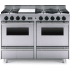 FiveStar TTN5117BW - 48 Inch Freestanding Gas Range with 6 Open Burners