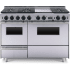 FiveStar TPN5397BW - 48 Inch Freestanding Dual Fuel Range with 6 Sealed Burners