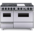 FiveStar TPN5397BW - 48 Inch Freestanding Dual Fuel Range with 6 Sealed Burners