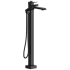 Rohl Zendo TZO39BK - Single Hole Floor Mount Tub Filler Trim in Black