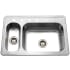 Hamat Tureen Series TUR3322DT - Topmount Stainless Steel 80/20 Double Bowl Kitchen Sink