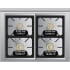 Viking Tuscany Series TVDR3614BSQ - 36 Inch Freestanding Dual Fuel Range in Burner Output View
