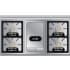 Viking Tuscany Series TVDR4814GON - 48 Inch Freestanding Dual Fuel Range in Burner Output View