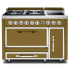Viking Tuscany Series TVDR4814IAN - 48 Inch Freestanding Gas Range with 4 Sealed Burners and Induction Element Burner
