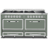 Viking Tuscany Series TVDR6616IEU - 66 Inch Freestanding Dual Fuel Range in Eucalyptus Finish