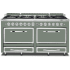 Viking Tuscany Series TVDR6618BEU - 66 Inch Freestanding Dual Fuel Range in Eucalyptus Finish