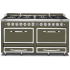 Viking Tuscany Series TVDR6618BMA - 66 Inch Freestanding Dual Fuel Range in Martini Finish