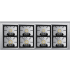 Viking Tuscany Series TVDR6618BSQ - 66 Inch Freestanding Dual Fuel Range in Burner Output View