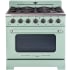 Unique Appliances Classic Retro UGP36CRLG - 36 Inch Freestanding Retro Gas Range with 6 Sealed Burners