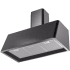 Ilve Nostalgie Collection UAG36BK - 36 Inch Wall Mount Convertible Range Hood