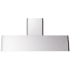 Ilve Nostalgie Collection UAG60SS - 60 Inch Wall Mount Convertible Range Hood in Front View