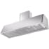 Ilve Nostalgie Collection UAG60SS - 60 Inch Wall Mount Convertible Range Hood in Bottom View