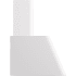 Ilve Nostalgie Collection UAG60WH - 60 Inch Wall Mount Convertible Range Hood in Side View