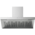 Ilve Professional Plus UAGQ48SS - Professional Plus 48-Inch Wall Mount Range Hood in Front View