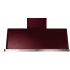 Ilve Majestic Collection UAM120BU - 48" Chimney Hood Burgundy