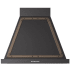 Ilve Nostalgie Collection UANB30BKB - 30 Inch Wall Mount Range Hood in Front View