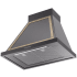 Ilve Nostalgie Collection UANB30BKG - 30 Inch Wall Mount Range Hood in Angled View