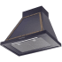 Ilve Nostalgie Collection UANB30MBB - 30 Inch Wall Mount Range Hood in Angled View