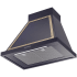 Ilve Nostalgie Collection UANB30MBG - 30 Inch Wall Mount Range Hood in Angled View