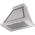 Ilve Nostalgie Collection UANB30SSB - 30 Inch Wall Mount Range Hood in Angled View