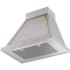 Ilve Nostalgie Collection UANB30SSG - 30 Inch Wall Mount Range Hood in Angled View